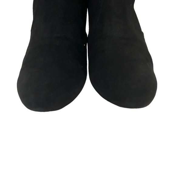 Stuart Weitzman Flash 75 Crystal Embellished Heeled Suede Sock Boots - Picture 16 of 16